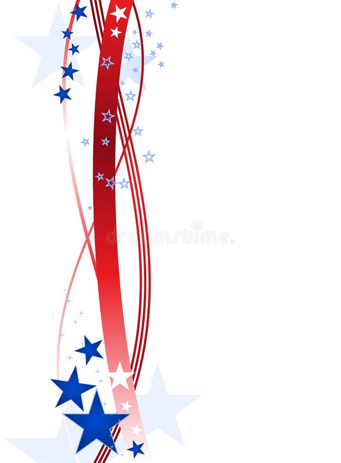 Blaues und rotes Sternenbanner lizenzfreie abbildung Blaues und rotes Sternenbanner lizenzfreie abbildung