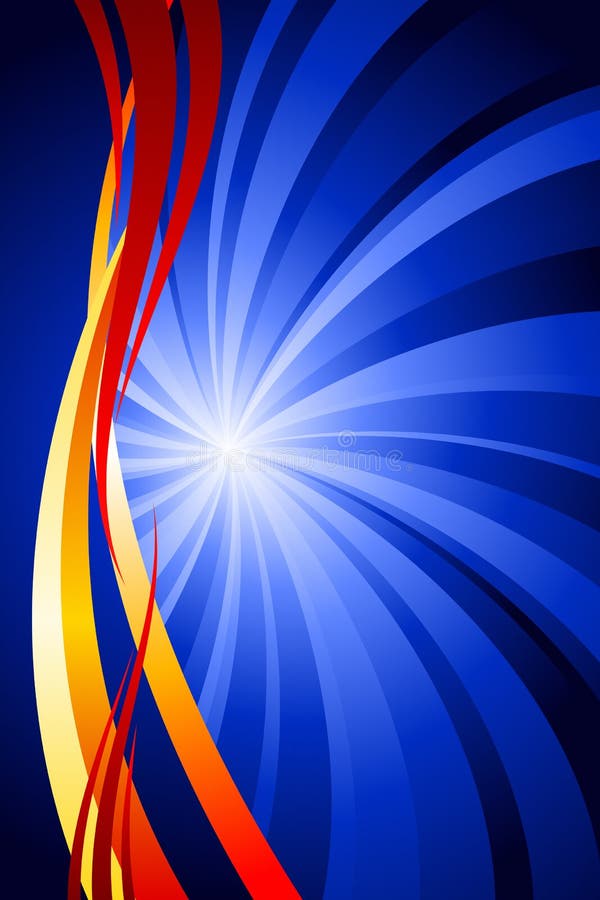 Vector illustration of Blue and Orange. Vector illustration of Blue and Orange