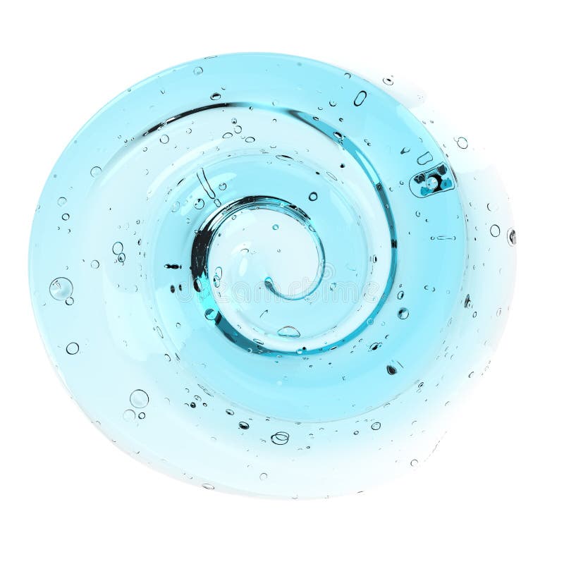 Blauw kosmetisch gel royalty-vrije illustratie