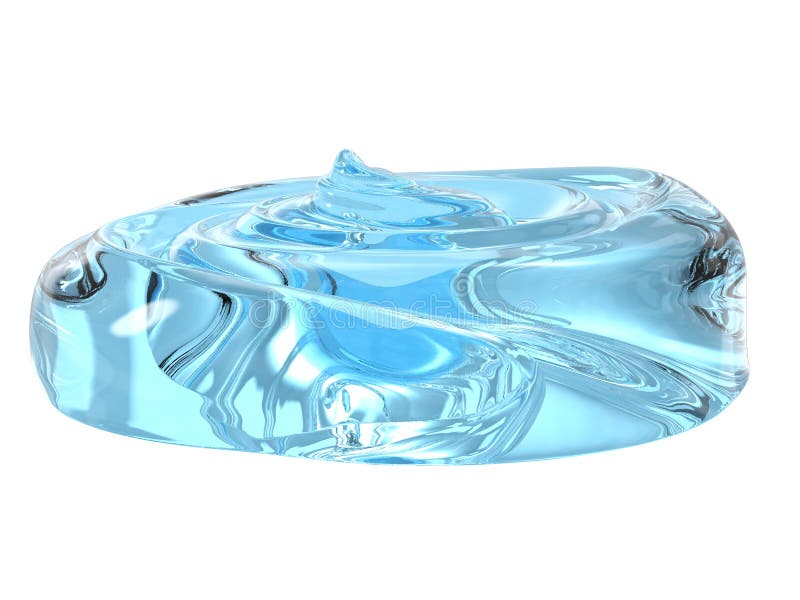 Blauwe cosmetische gel stock illustratie