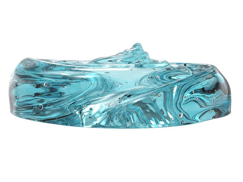 Blauw kosmetisch gel royalty-vrije illustratie