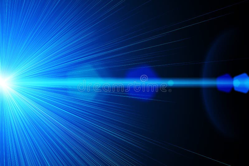 Blauw laserlicht vector illustratie Blauw laserlicht vector illustratie