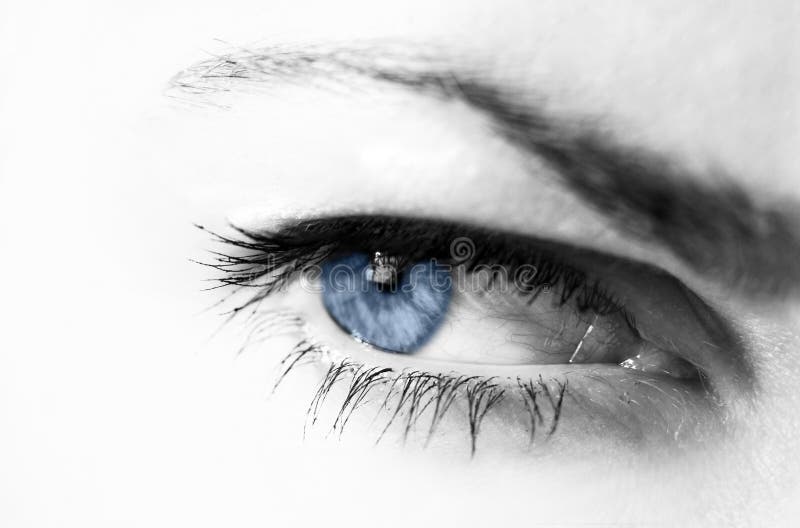 Blauw oog stock foto Blauw oog stock foto