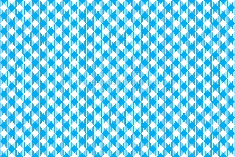 Blauw tafelkleed diagonaal naadloos patroon als achtergrond