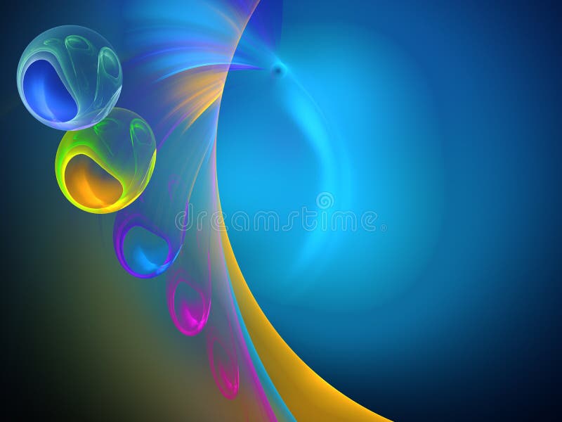 Blauwe abstracte fractal 3d teruggevende illustratie als achtergrond stock illustratie Blauwe abstracte fractal 3d teruggevende illustratie als achtergrond stock illustratie