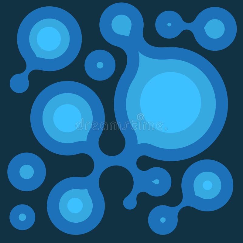 Blauwe Abstracte molecules medische achtergrond. Vector stock illustratie Blauwe Abstracte molecules medische achtergrond. Vector stock illustratie