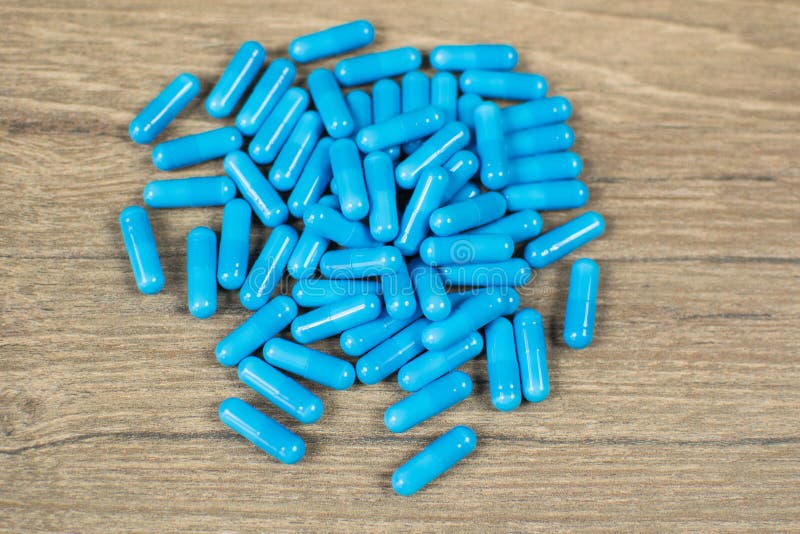 Laboratorium Daarbij Verdrag Blauwe Capsules Met De Drug Stock Foto - Image of capsules, drugs: 88261992