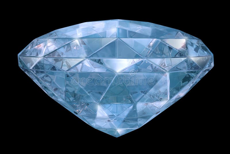 Blauwe diamant met zachte randen royalty-vrije illustratie Blauwe diamant met zachte randen royalty-vrije illustratie