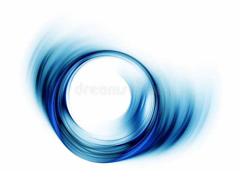 Blue vortex as a metaphor of speed and power. Blue vortex as a metaphor of speed and power