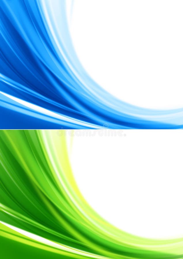 Blauwe en groene kleurenachtergronden stock illustratie Blauwe en groene kleurenachtergronden stock illustratie