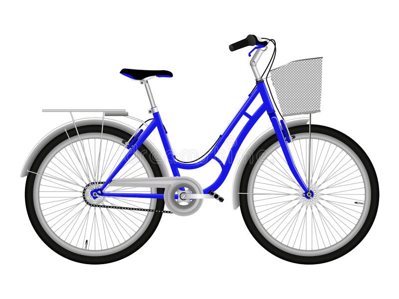 Blauwe fiets stock Illustration of fiets - 14572852