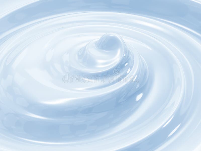 Blauwe cosmetische roomwerveling royalty-vrije illustratie