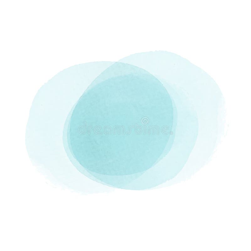 Blauwe minimalistische gevoelige zachte arty van waterverf watercolour cirkels royalty-vrije illustratie Blauwe minimalistische gevoelige zachte arty van waterverf watercolour cirkels royalty-vrije illustratie