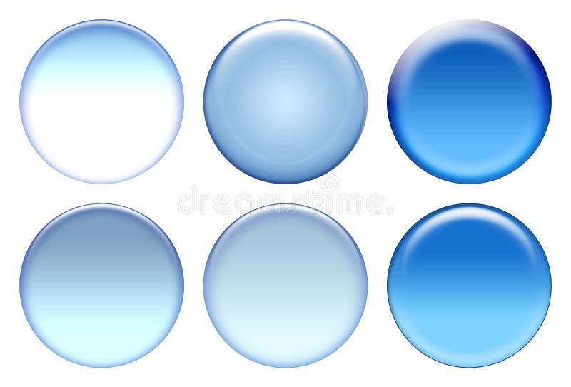 Blauwe pictogramreeks stock illustratie Blauwe pictogramreeks stock illustratie