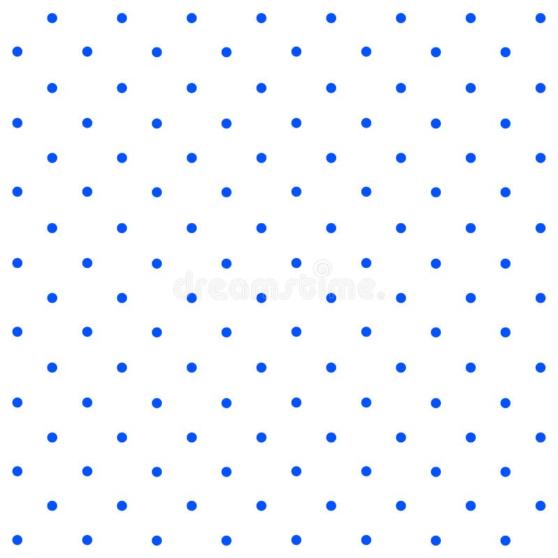 Blauwe Polkadots met Wit herhaalt Patroonachtergrond vector illustratie Blauwe Polkadots met Wit herhaalt Patroonachtergrond vector illustratie
