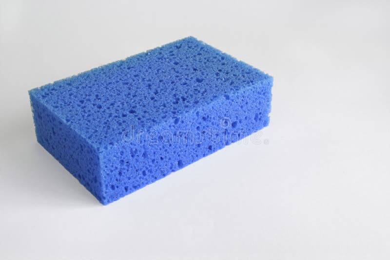 Blauwe spons royalty-vrije stock afbeelding Blauwe spons royalty-vrije stock afbeelding
