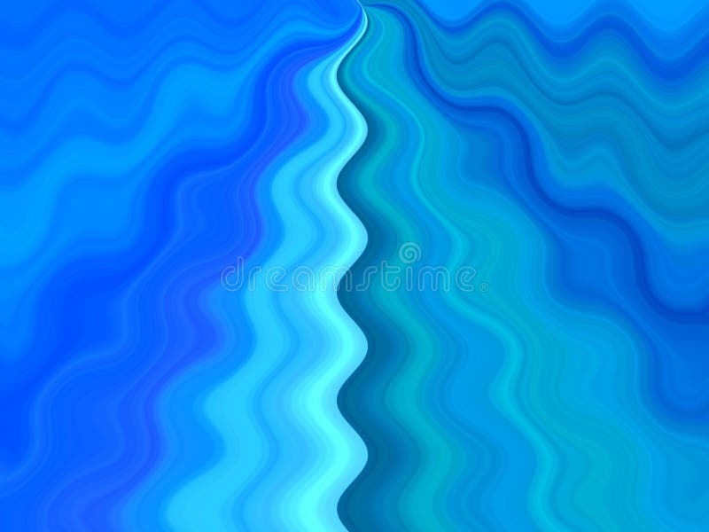 Blauwe stromende golven