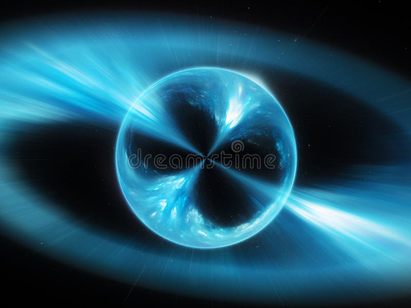 Blauwe supermassive mysterios hebben in de ruimteuitbarsting van de gammastraal, computer geproduceerde bezwaar abstracte achterg vector illustratie Blauwe supermassive mysterios hebben in de ruimteuitbarsting van de gammastraal, computer geproduceerde bezwaar abstracte achterg vector illustratie