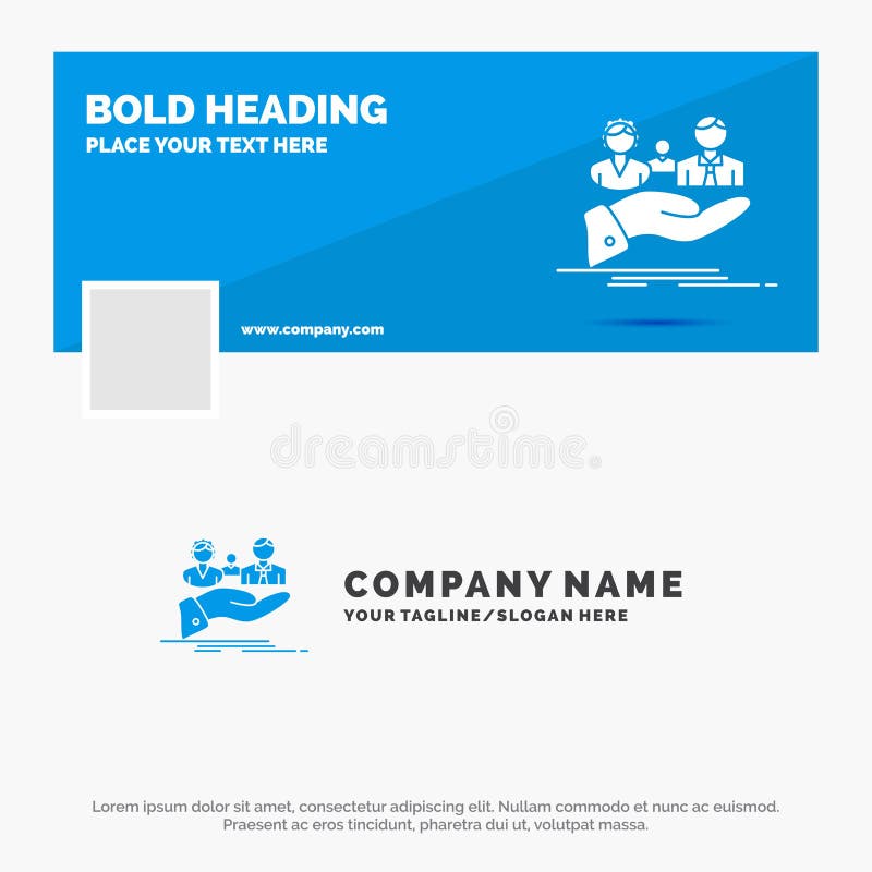 Blauwe Zaken Logo Template voor verzekering, gezondheid, familie, het leven, hand Facebook-het Ontwerp van de Chronologiebanner D stock illustratie Blauwe Zaken Logo Template voor verzekering, gezondheid, familie, het leven, hand Facebook-het Ontwerp van de Chronologiebanner D stock illustratie