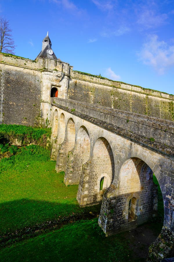 Blaye Bridge Stone Royal Medieval Door Entrance in Citadel in France ...