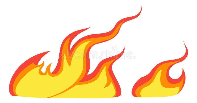 Bordas Da Chama De Fogo De Desenho Animado. Ilustração do Vetor -  Ilustração de calor, churrasco: 227398256