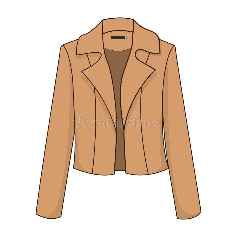 Blazer/revestimento marrons clássicos elegantes e à moda ilustração do vetor Blazer/revestimento marrons clássicos elegantes e à moda ilustração do vetor
