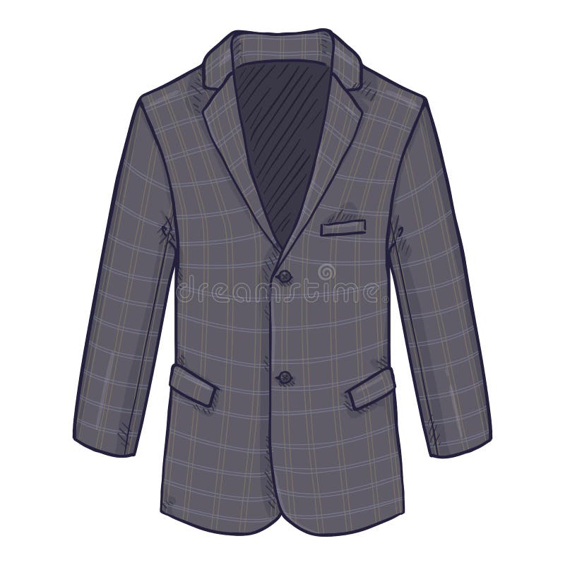 Blazer. Suit Jacket Vector Cartoon Illustration Stock Vector ...