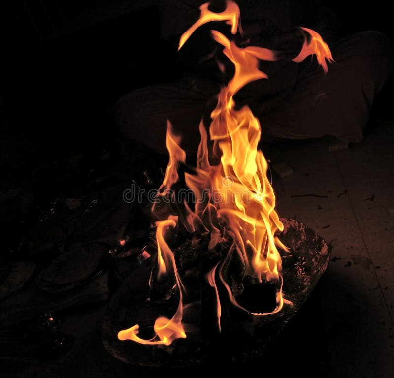 The blazing fire royalty free stock photo The blazing fire royalty free stock photo