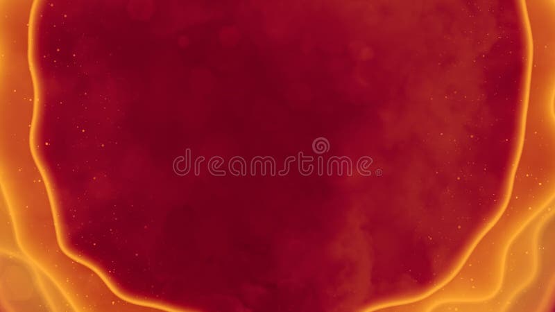 Blazing infernal yellow orange scintillant volumetric objects - abstract 3D rendering vector illustration