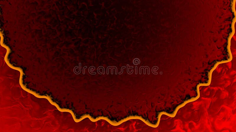 Blazing red and orange ingrained lines relievo - abstract 3D rendering vector illustration