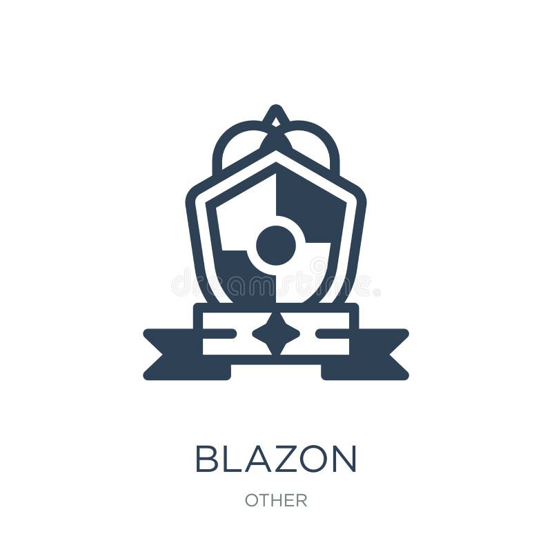 blazon icon in trendy design style. blazon icon isolated on white background. blazon vector icon simple and modern flat symbol for