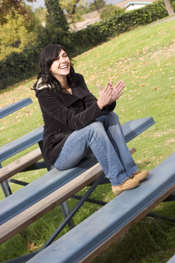 Bleachers Woman Picture. Image 357526