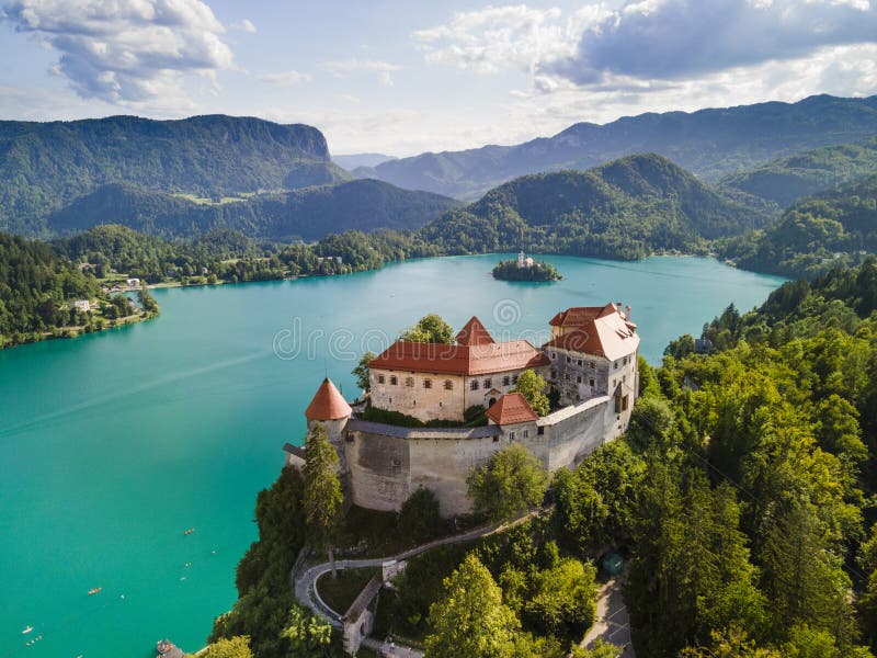 Bled Castle Blejski Grad Overlooking Lake Bled in Slovenia