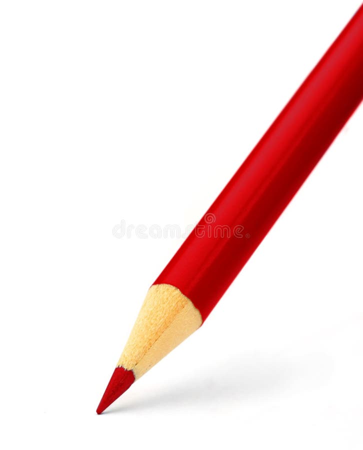 Bleistift der roten Farbe lizenzfreie stockbilder Bleistift der roten Farbe lizenzfreie stockbilder