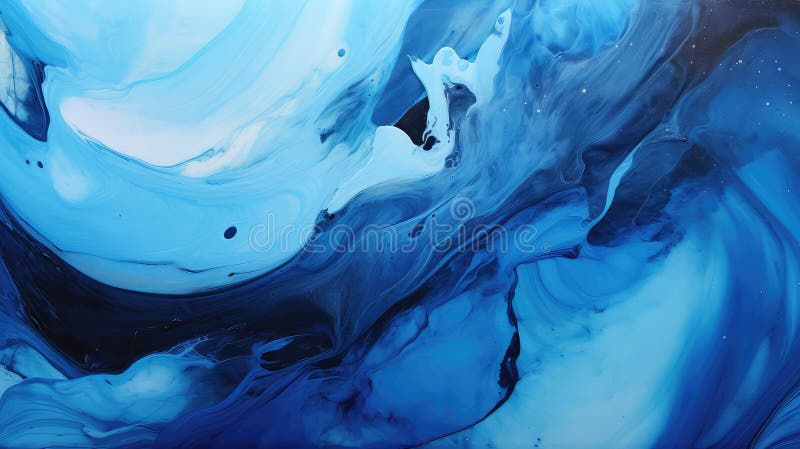 Blend blue black abstract blend blue black abstract illustration movement mesmerizing texture design fluid dynamic blend blue stock illustratie