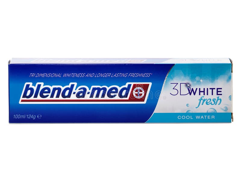 Toothpaste, 3D White Editorial Stock Image - Image of blend, bucharest:
