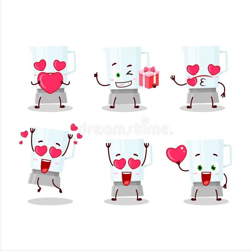 Blender Cartoon Character are Playing Games with Various Cute Emoticons  Stock Vector - Illustration of extractor, character: 204766281