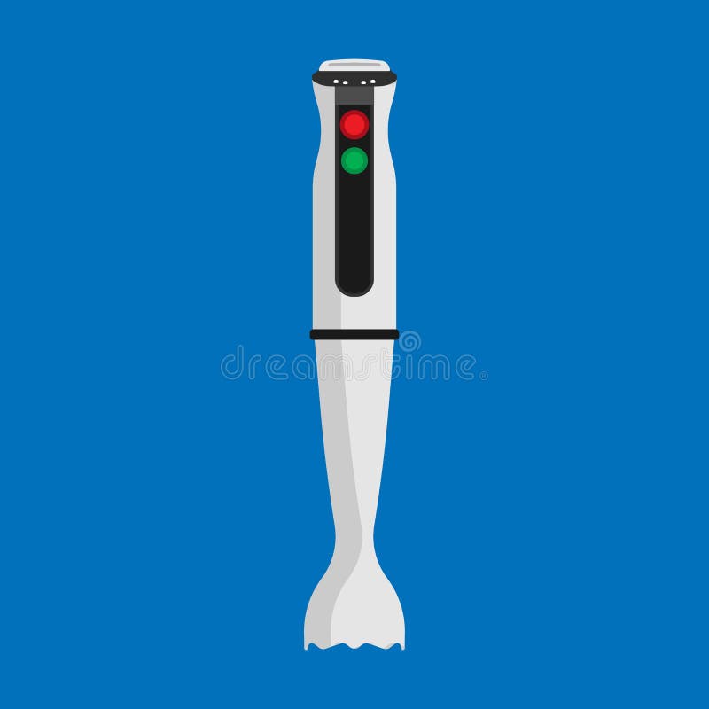 Blender kitchen appliance vector icon food mixer. Isolated cooking white equipment machine handle. Shake tool device royalty free illustration
