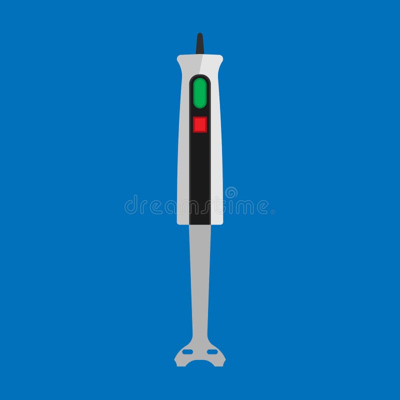 Blender kitchen appliance vector icon food mixer. Isolated cooking white equipment machine handle. Shake tool device stock illustration