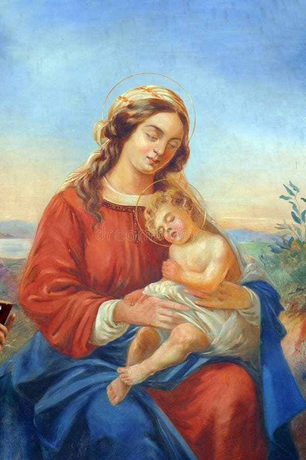 Blessed Virgin Mary royalty free stock photo