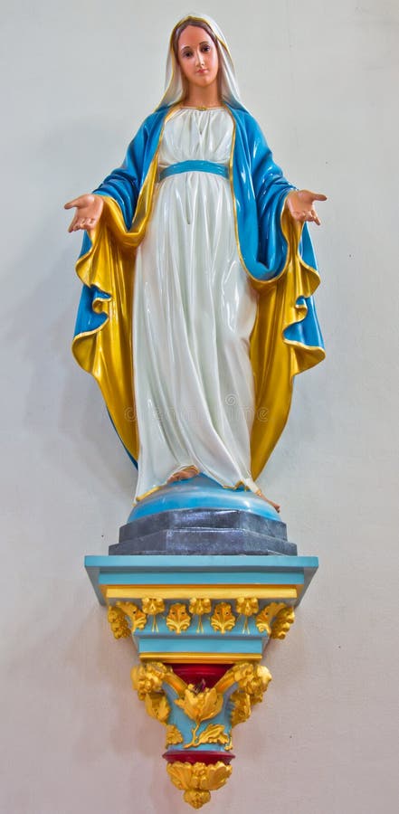 Blessed Virgin Mary statue royalty free stock images