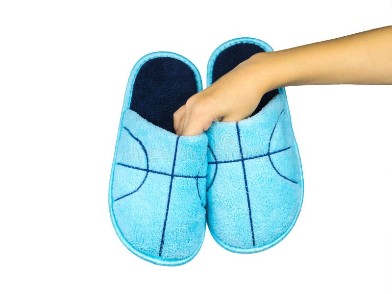 Bleu belle maison Chaussures isolées sur fond blanc images libres de droits Bleu belle maison Chaussures isolées sur fond blanc images libres de droits