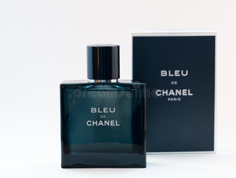 Blue De Chanel for Men on Dark Background Editorial Stock Image - Image of  editorial, glass: 146027449