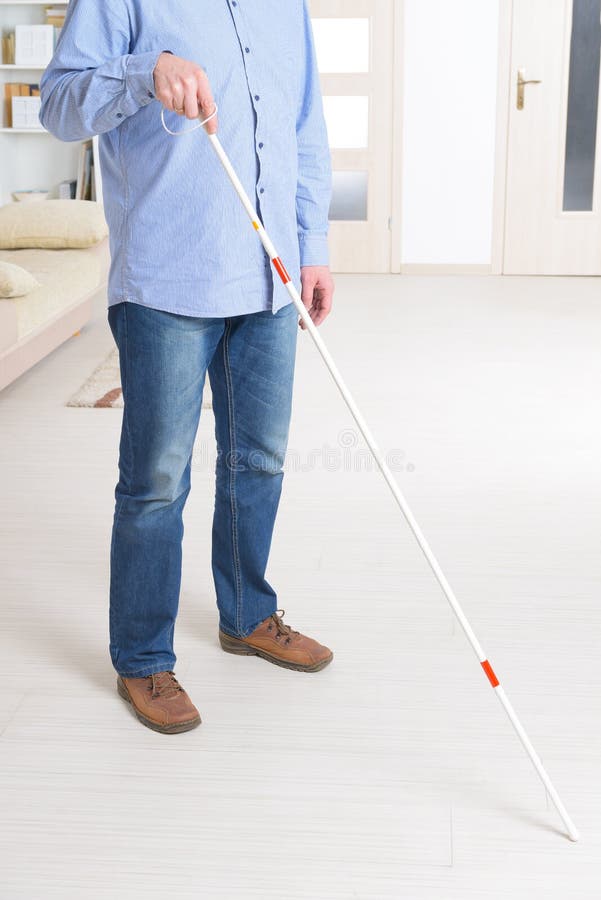  Blind man royaltyfria foton