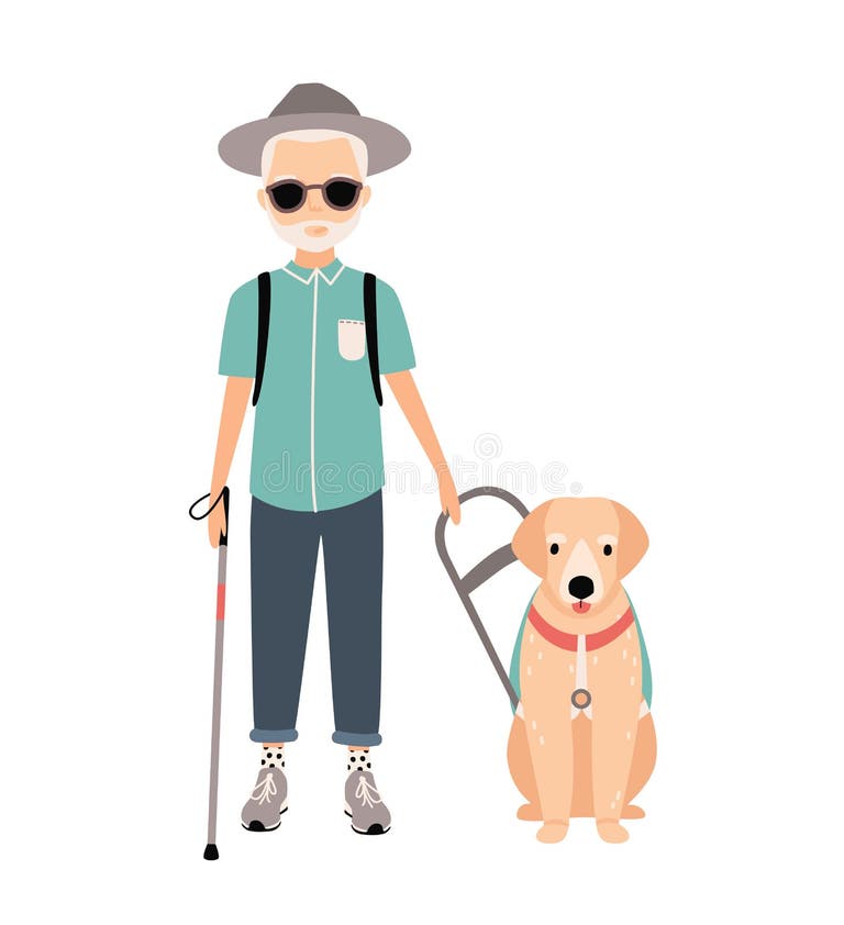 Blind Man Cartoon Stock Illustrations – 2,105 Blind Man Cartoon Stock