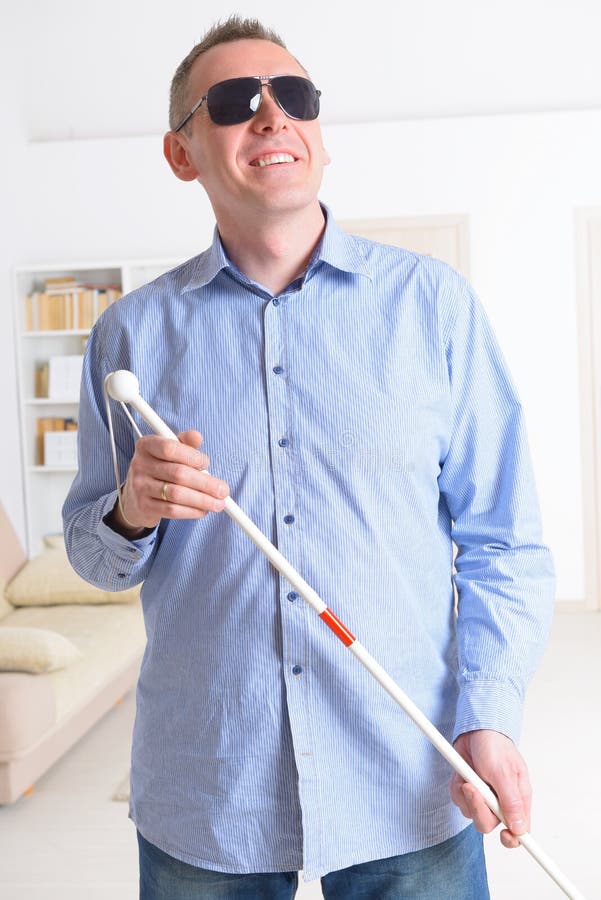 Blind man stock photo. Image of blind, eyewear, visionless 52742414