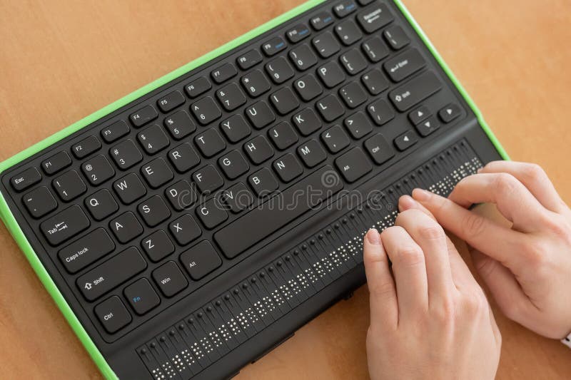 Wireless Braille keyboard for mobile devices, Electronics Lab, Tecnalia  Research & Innovation, Zamudio, Bizkaia, Euskadi, Spain Stock Photo - Alamy