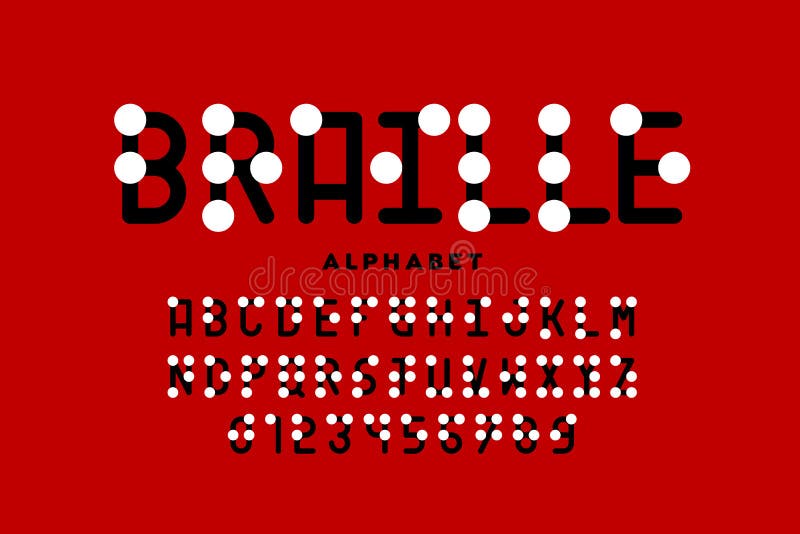 Blindenschrift-Alphabet vektor abbildung