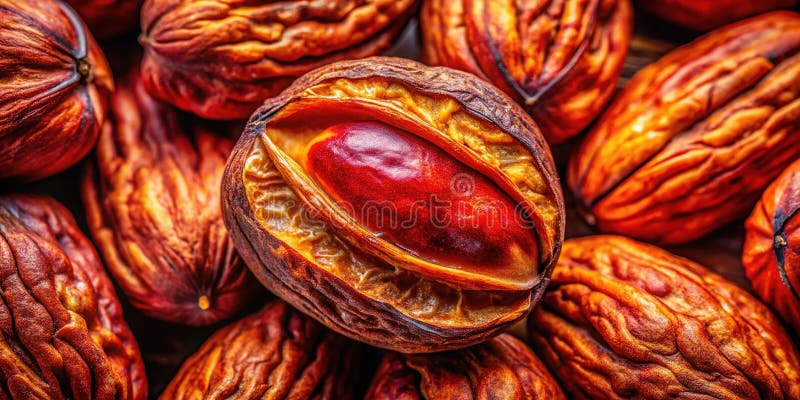 Bliska eksploracja Cola Nut ujawnia odżywczą moc Natures Bounty ilustracji