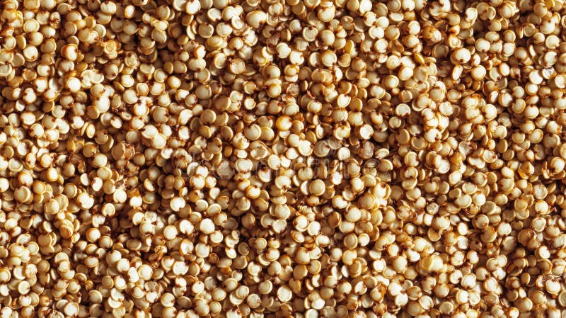 Blisko dużej sterty brązowej quinoa zdjęcie royalty free